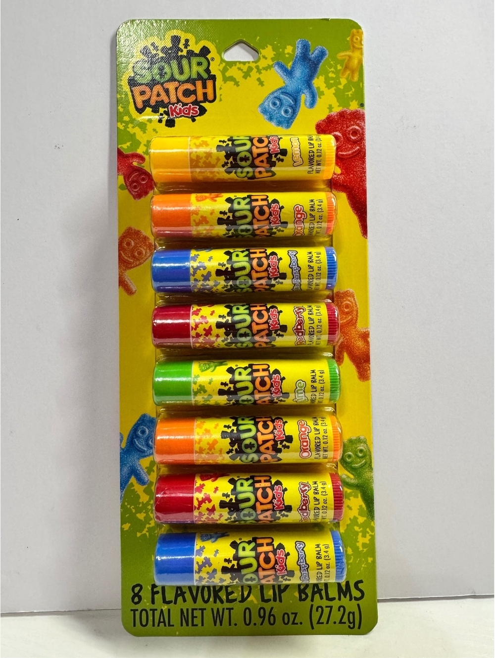 Sour Patch Kids Flavored Lip Balm 8 Pack NWT